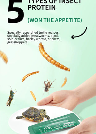 Yee Small Turtle Snacks Nutrition Meat Strips Turtle Food Turtle Feed Breadworms Meat Puree - Riparo82