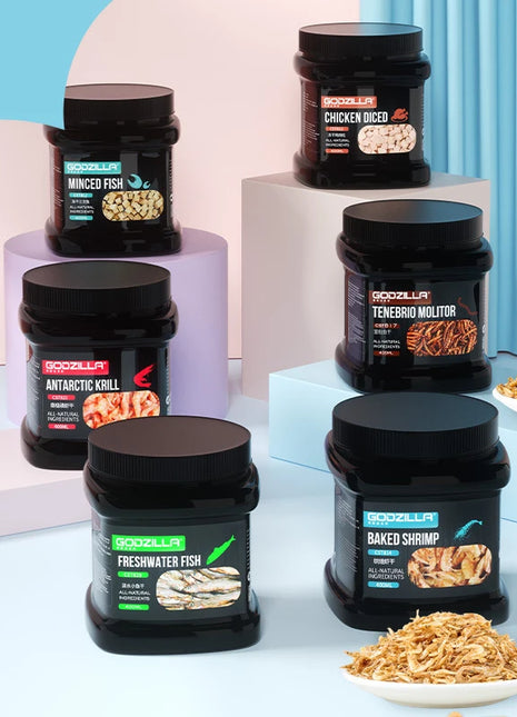 Thrushcross Turtle Snacks Freshwater Small Fish Dried Shrimp Dried Hamster Bread Worm Dried Hamster Snacks - Riparo82