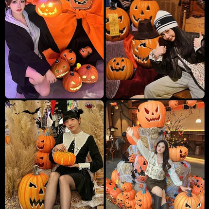 Pumpkins Lamp Halloween Decoration For Home Yard Garden Outdoor Decor Hallowen Horror House Skull Party Props Glow in The Dark