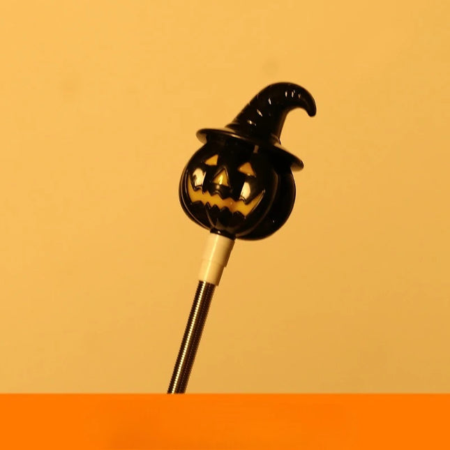 Halloween Glow Stick Pumpkin Ghost Handheld Kids LED Toys Halloween Props Small Gift Glitter Stick Party Decorations