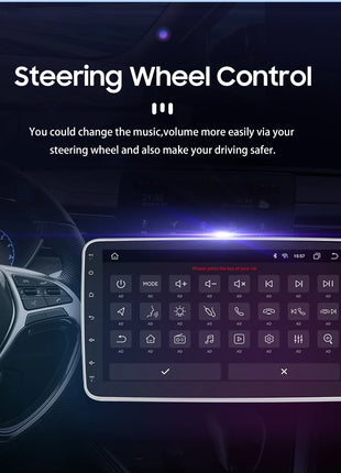 Hizpo 10.1" Universal CarPlay Android Auto Radio For VW Volkswagen Fiat Renault Nissan Hyundai 4G Car Multimedia Autoradio 1 Din - Riparo82