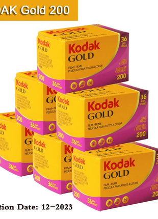 Pellicola originale KODAK GOLD 200 da 35 mm 36 esposizioni per rotolo adatta per fotocamera M35/ M38/ F9/ H35 (data di scadenza: 2027) pellicola classica