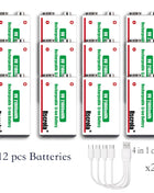 Batteria ricaricabile agli ioni di litio da 9 V a lunga durata 21800 mWh ad alta capacità per pedale rilevatore di fumo per microfono per chitarra con cavo - riparo82