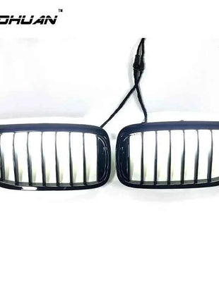 Front bumper LED Light grille BMW 5 Series M5 G30 G31 520i 530i 540i 17-20 Glossy black front kidney grille