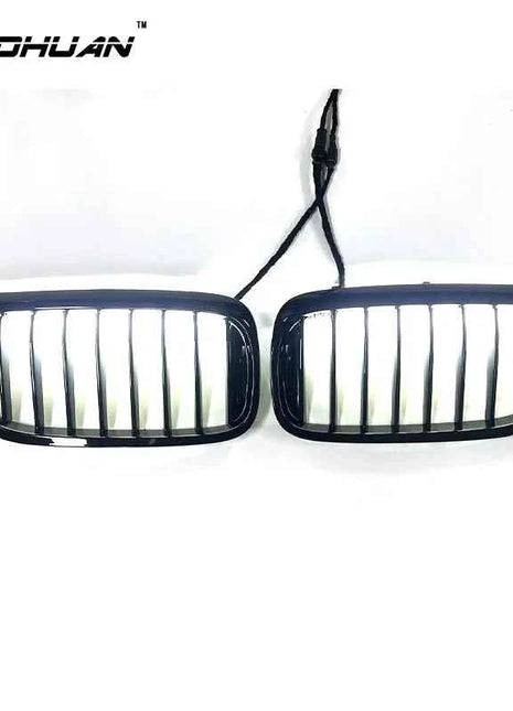 Front bumper LED Light grille BMW 5 Series M5 G30 G31 520i 530i 540i 17-20 Glossy black front kidney grille