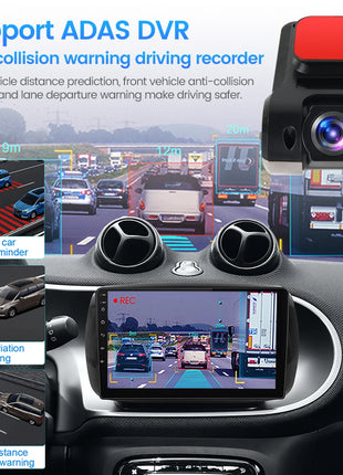 Car Dash Cam ADAS USB 170 Degree Wide Angle Car Front Camera Video Recorder Dashcam For Android DVR Auto Recorder Night Version - Riparo82