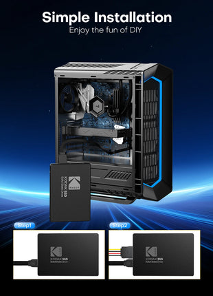 Kodak X120 PRO SSD Drive HDD 2.5 Disco rigido SSD 120GB 1TB 512GB 128GB 256GB HD SATA Disco rigido interno per computer portatile