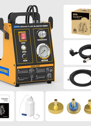 AUTOOL AST605 Automotive Brake Bleeder Kit Brake Oil Fluid Extractor Pump Exchanger Machine 0.7-0.25 Bar Vacuum Bleeding  Tool - Riparo82