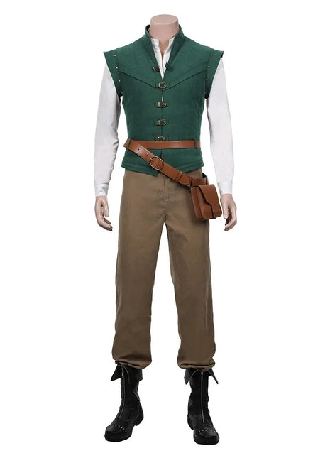 Flynn Rider Tangled Rapunzel Costume Cosplay Carnevale per adulti Uniforme Halloween Anime Costumi di Halloween