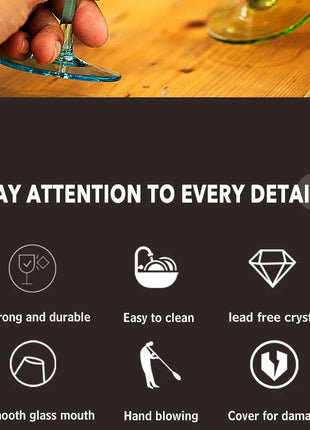 Calice per piccole persone in stile Alsace Bicchieri da vino Decorazioni per la casa Bicchiere da vino adatto per compleanni, Natale e regali di nozze 6 (fl.oz) - riparo82