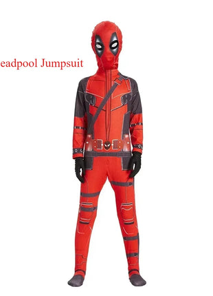 Costume cosplay Deadpool per bambini Regali da supereroe Tuta Deadpool Costumi per bambini Supereroi Vestito per bambini Costume per bambini di Halloween