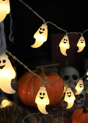 1pc Halloween String Lights Battery Powered Halloween Indoor Outdoor Lighting For Home Bedroom Birthday Party Theme Party - Riparo82