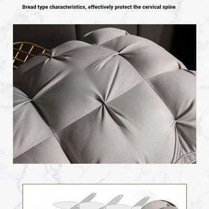 Sleeping Pillows Comfortable Pillows for Sleeping 5-star Hotel Pillow Three-dimensional Soft Bilateral Washed Solid Color Pillow