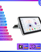 8+128G 10.1'' 360 Rotatable 1 Din AutoRadio GPS for Universal Car Multimedia Player Stereo 1DIN Video Autoradio Carplay HeadUnit