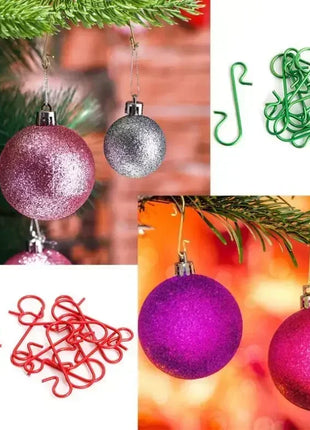 30/300 pezzi ganci in metallo a forma di S supporto albero di Natale palla pendente decorazioni appese per la casa Navidad Capodanno - riparo82