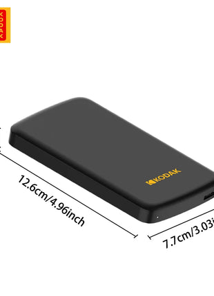 Disco rigido HDD esterno portatile Kodak Disco rigido esterno USB 3.0 da 5 Gbps 500G 1 TB Archiviazione di grande capacità PS4/Xbox/PC e video 4K
