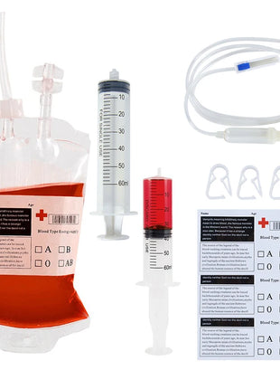 Halloween Blood Bags Juice Drinking Energy Pack Vampire Horror Props Halloween Party Decoration Vampire Cosplay Supplies - Riparo82