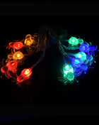 1.5M 10LED Halloween LED Light String Horror Eyeballs Pumpkin Spider Bat Skull Lamp Trick Or Treat Happy Halloween Party Decor - Riparo82