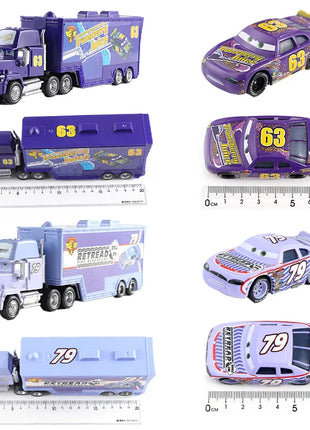 Auto 2 Mack Truck Pixar auto da corsa Lightning McQueen Jackson Storm mini Car 1 3 collezione Pressofuso Giocattolo in metallo Regalo per il regalo del capretto - riparo82