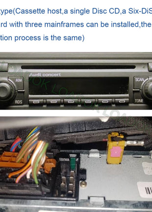 Car Bluetooth 5.0 AUX Handsfree 8 Pin Adapter A2DP Music Audio Cable For Audi A3 8L 8P A4 B5-B7 A6 4B A8 4D Quadlock - Riparo82