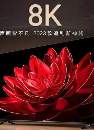 8K TV 65-Inch 70/75/85/100/Intelligent Voice LCD TV Full Screen - Riparo82