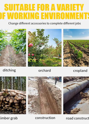 Escavatore Diesel 3.5 Tonnellate - Gru Cingolata Potente Forza Scavo - riparo82