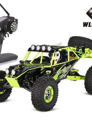 Giocattolo per bambini Hot WLtoys 10428 RC Auto 45CM 2.4G Scala 1:10 Doppia velocità Radiocomando Elettrico Wild Track Warrior