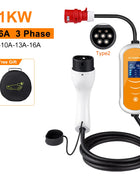 Electric Car Charger 3Phase 16A Portable Charger Type2 EVSE Charging Box Appointment time Cee Plug IEC62196 For Electric Vehicle - Riparo82