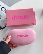 Original Luxury Rhode Woman Cosmetic Mirror Lipstick Blush Lip Gloss Portable Soft Silicone Storage Bag Toast Ribbon Gifts Cover - Riparo82