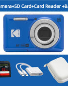 KODAK PIXPRO FZ55-RD Fotocamera digitale da 16 MP Zoom ottico 5X 28 mm Grandangolo 1080P Video Full HD Telecamera per vlogging LCD da 2,7