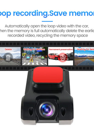 Car Dash Cam ADAS USB 170 Degree Wide Angle Car Front Camera Video Recorder Dashcam For Android DVR Auto Recorder Night Version - Riparo82
