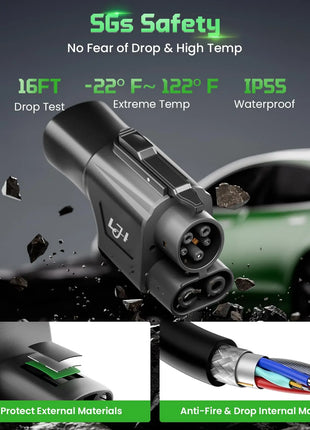 NACS to CCS1 Adapter for Tesla Supercharger 500A 1000V Fast Charging Connector Compatible with Ford GM EVs SAE Charging Stations - Riparo82