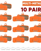 BUCKLOS Pastiglie freno a disco idraulico per bicicletta per M9120 Pastiglie freno metalliche Pastiglie freno per mountain bike da strada in metallo adatte D02S H03A N03A