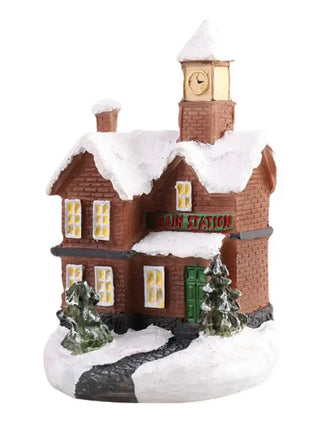 Christmas Light House Village decorazioni natalizie per la casa regali di Natale ornamenti natalizi capodanno 2024 Natale Navidad Noel