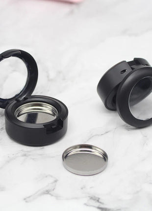 1Set Empty Eyeshadow Case Palette Pans Powde Cosmetics DIY Makeup Tool Stamp Makeup Organizer Box Glitter Container Eye Shadow - Riparo82