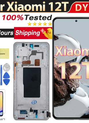 Testato al 100% 6.67 ''LCD Per Xiaomi 12T Display LCD Touch Screen Digitizer Per Xiaomi 12T 22071212AG Sostituzione Dello Schermo LCD - riparo82