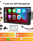2G+32G 7 Inch Autoradio Carplay 1 Din Android Auto Car Radio GPS for Universal Stereo Multimedia Player Navigation Head Unit RDS - Riparo82