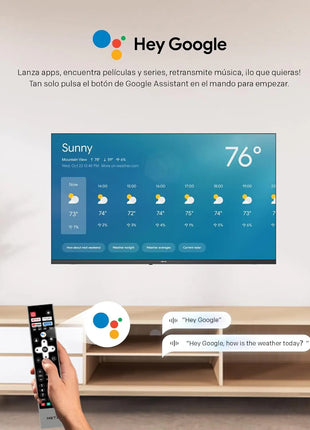 Metz 32Mte6000Y Tv 32" Hd Google Tv |   Eyecare 3.0, Hdr10, Dolby Audio, Bluetooth Remote Control, Borderless Frame, Black - Riparo82
