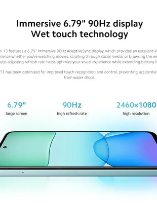 Global Version Xiaomi Redmi 13 Smartphone 108MP super clear camera MediaTek Helio G91 Ultra 33W fast charging 5030mAh battery - Riparo82