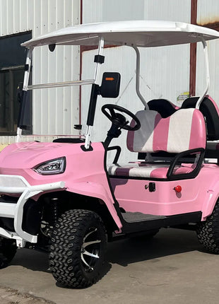 Street Legal Electric Golf Cart 4 Seats 5000W Scooter Go Kart ATV Adult Touring Classic Golf Cart - Riparo82