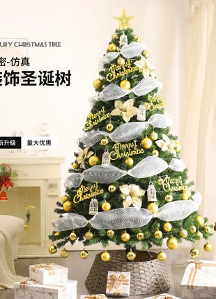 Albero di Natale Casa Nuova crittografia Luminoso Grandi decorazioni natalizie Pacchetto fai da te di lusso