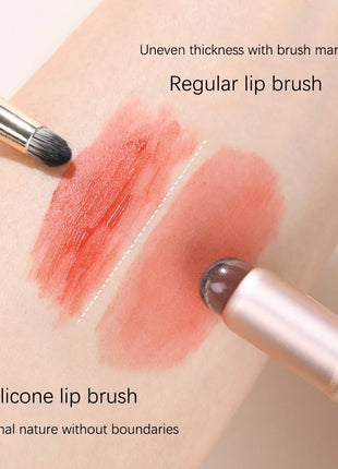 Mini Silicone Lip Brush Concealer Brushe With Cover Lip Mask Applicators Lip Gloss Brush Lipstick Brush Makeup Beauty Tool - Riparo82