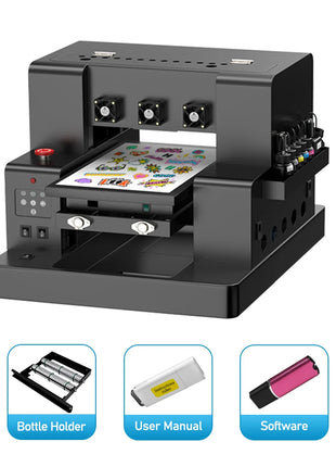 Stampante UV DTF A3 per stampante flatbed UV A3/A4 L805 Macchina stampante UV A4 per stampa vernice Stampante per adesivi in legno acrilico metallo