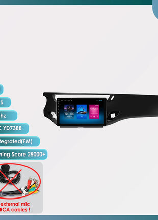 2Din Android 13 Car Radio For Citroen C3 DS3 2010-2016 Car Multimedia Player Navi GPS 4G Wireless CarPlay intelligent autoradio