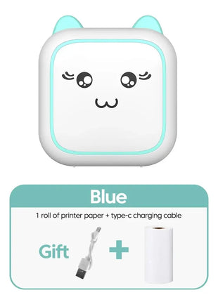 Mini Printer Portable Label Self-adhesive Sticker Color Thermal Paper Wireless Bluetooth Printing For Phones Photo - Riparo82