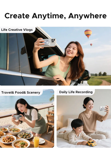 ORICO SSD esterno magnetico per iPhone 16 15 Pro/Max ProRes 2000MB/s 4K ProRes HDR Record e negozio con supporto 360