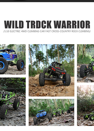 Giocattolo per bambini Hot WLtoys 10428 RC Auto 45CM 2.4G Scala 1:10 Doppia velocità Radiocomando Elettrico Wild Track Warrior