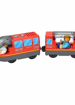 Locomotiva in legno Magnetic Electric Car Train Toys Fit Biro wood Diecast Slot Train Track Railway Educational Toys For Kids