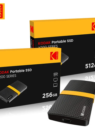 Kodak X200 SSD portatile 1TB 512GB 256GB USB 3.1 Tipo C Disco rigido esterno Gen 2 Disco rigido Unità a stato solido per laptop MacBook
