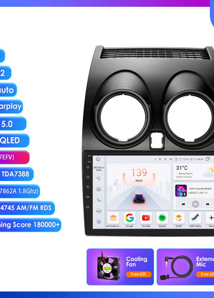 Hizpo 8G+128 AI Voice Car Radio Android Auto Multimedia For Nissan Qashqai J10 2006 2007 2008-2013 Carplay 4G 2din GPS autoradio - Riparo82